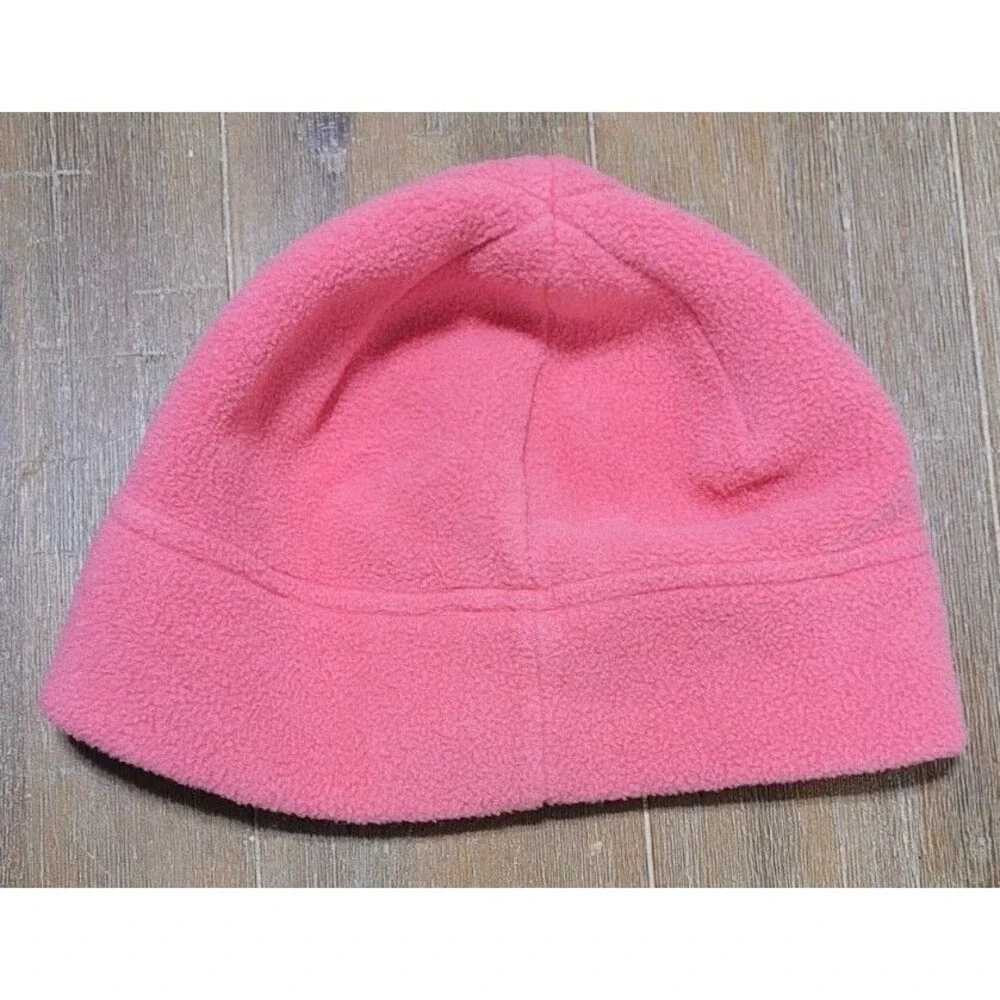 The North Face Alpine Polartec Kid's Beanie Hot Pink Skullie Logo Skii Cap